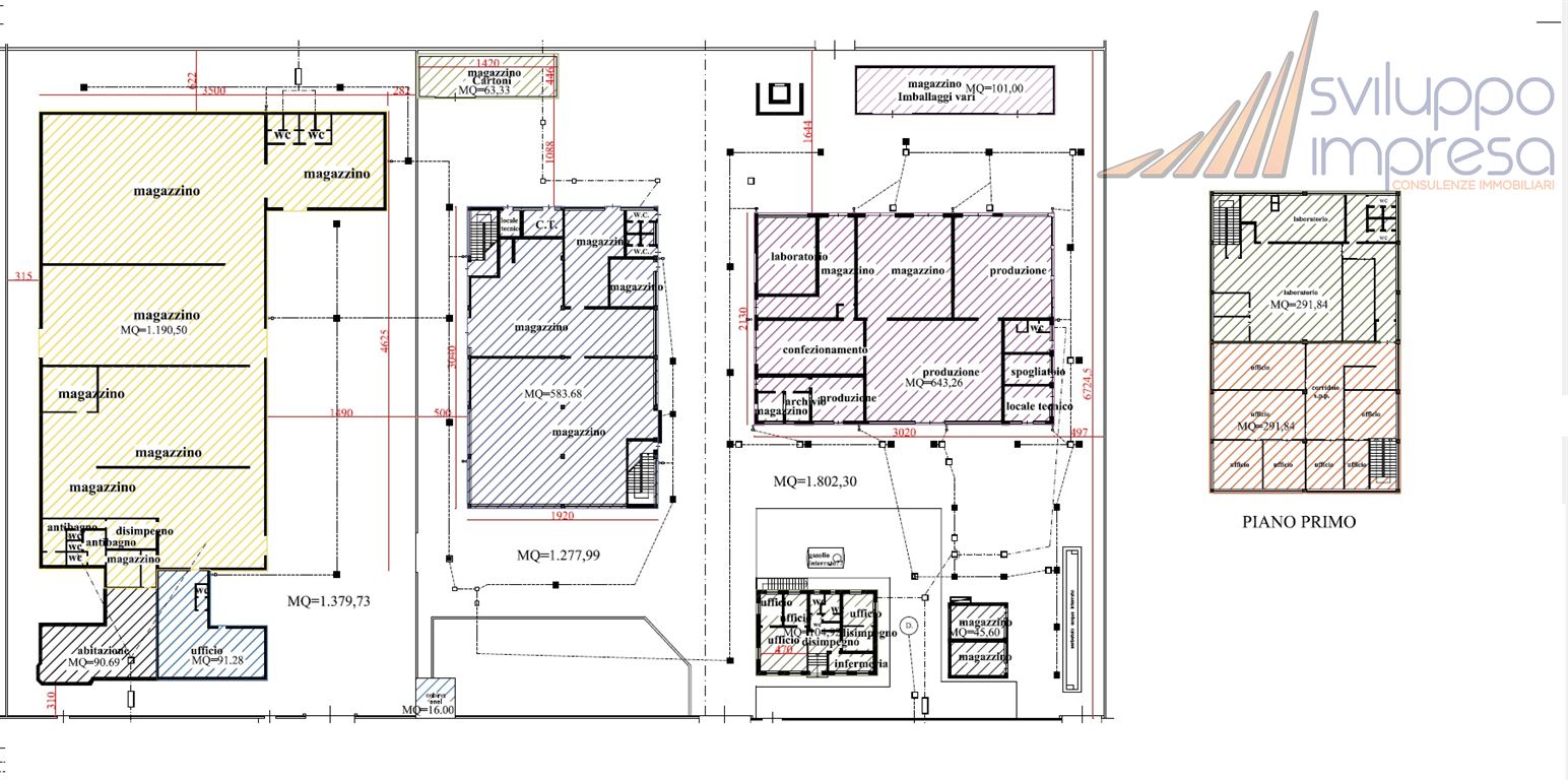 Immagine 10 di Capannone industriale in vendita  in Via Papa Giovanni XXIII 36 a Rodano