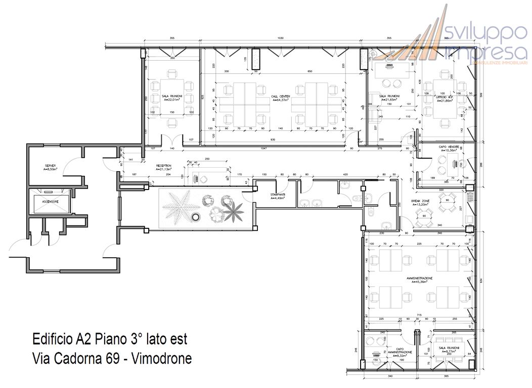 Immagine 10 di Ufficio in affitto  in Via Cadorna 69 a Vimodrone