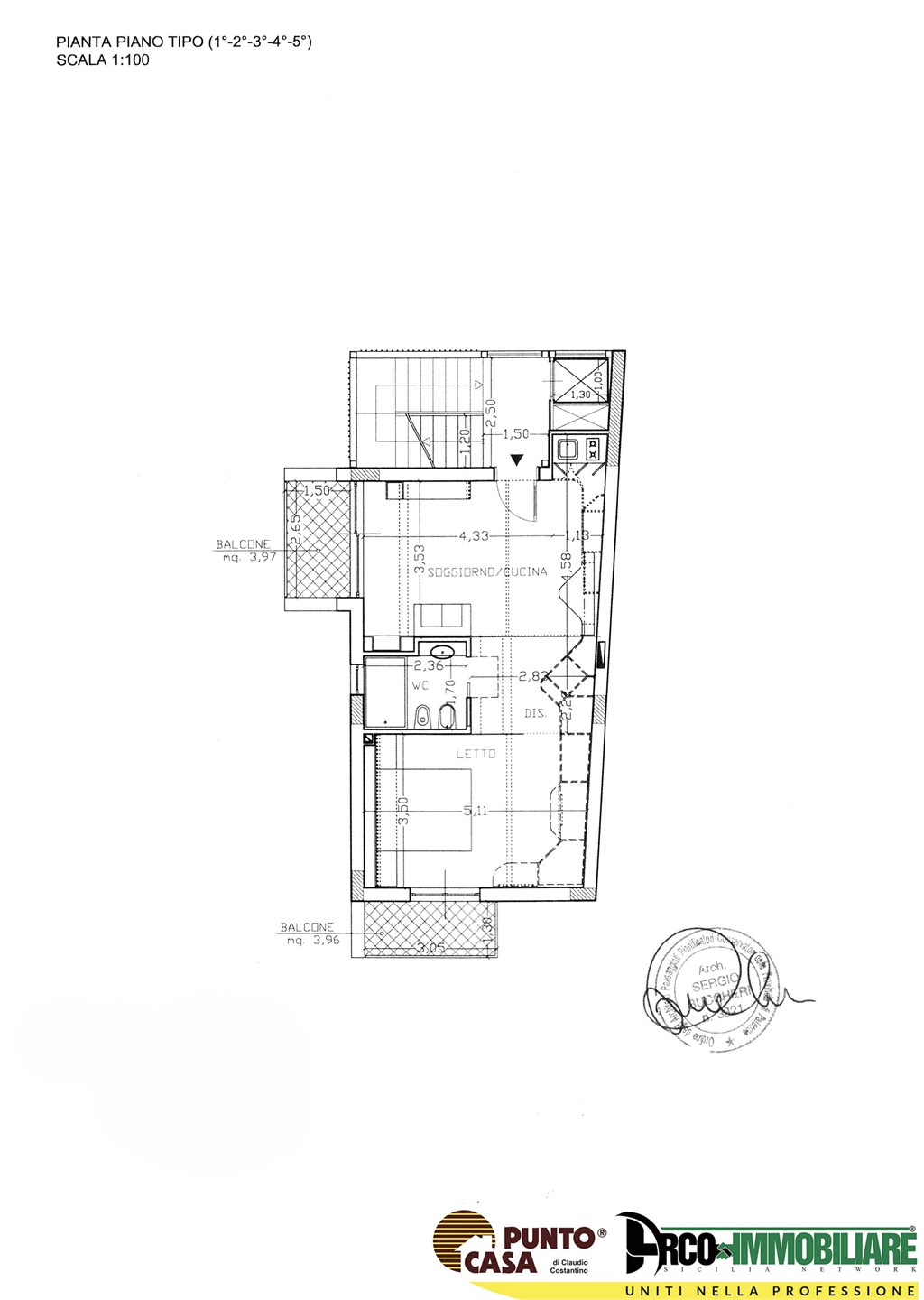 Immagine 11 di Appartamento in vendita  in Via Sampolo a Palermo