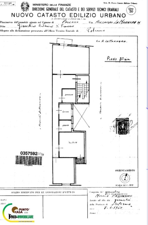 Immagine 3 di Appartamento in vendita  in via la marmora a Palermo