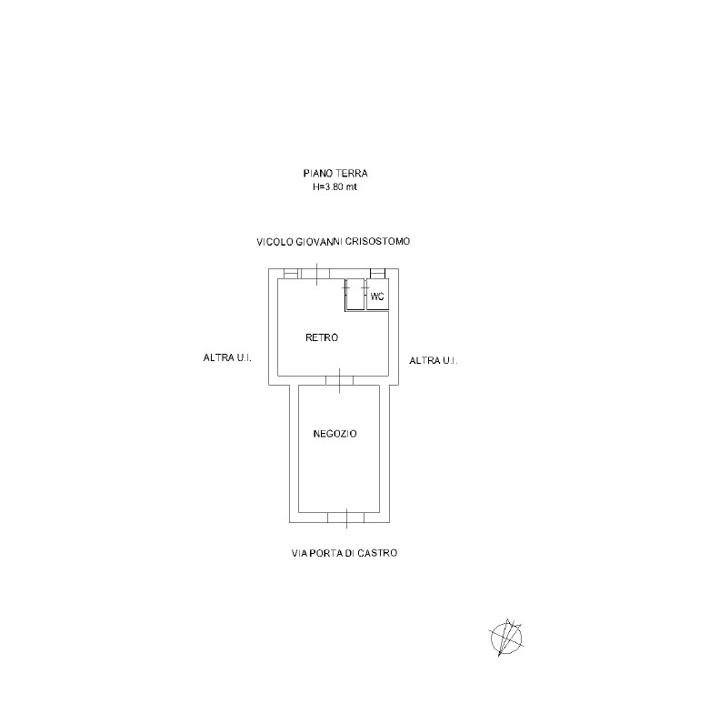 Immagine 5 di Negozio in vendita  in Via Porta di Castro 38 a Palermo