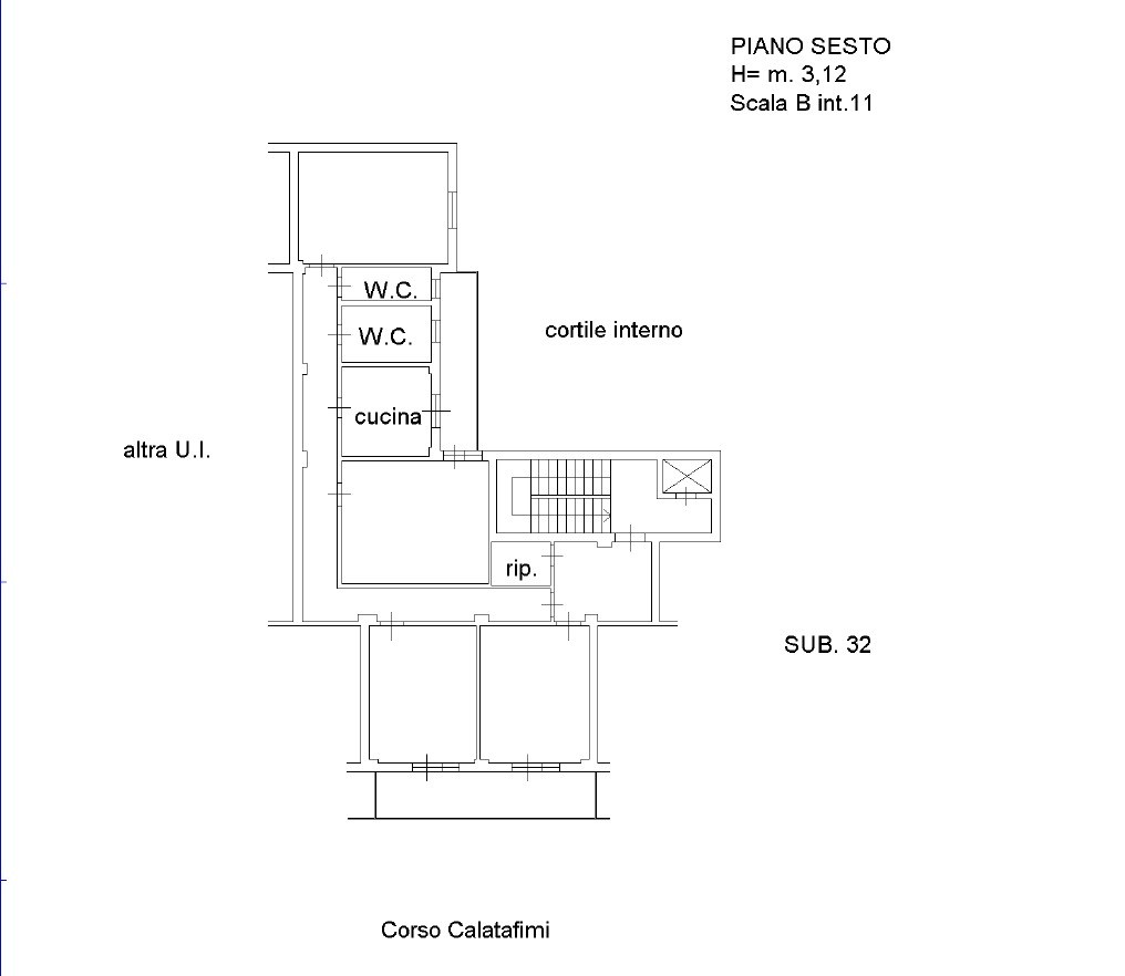 Immagine 10 di Appartamento in vendita  in Corso Calatafimi 589 a Palermo