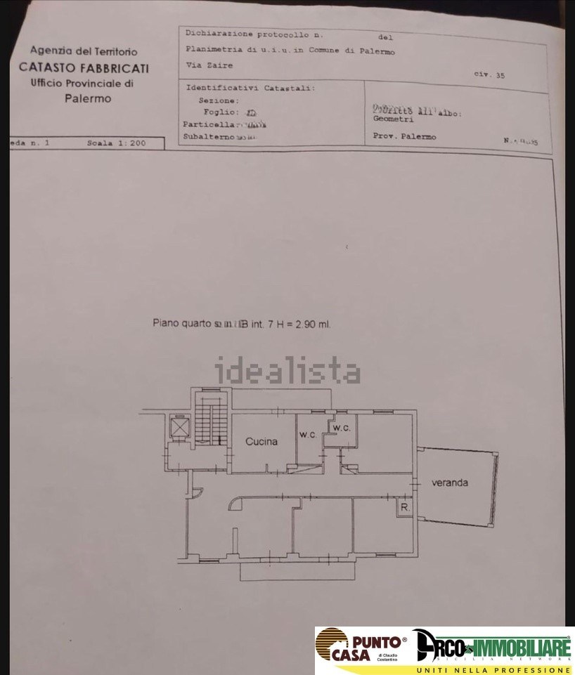 Immagine 10 di Appartamento in vendita  in Via Zaire a Palermo