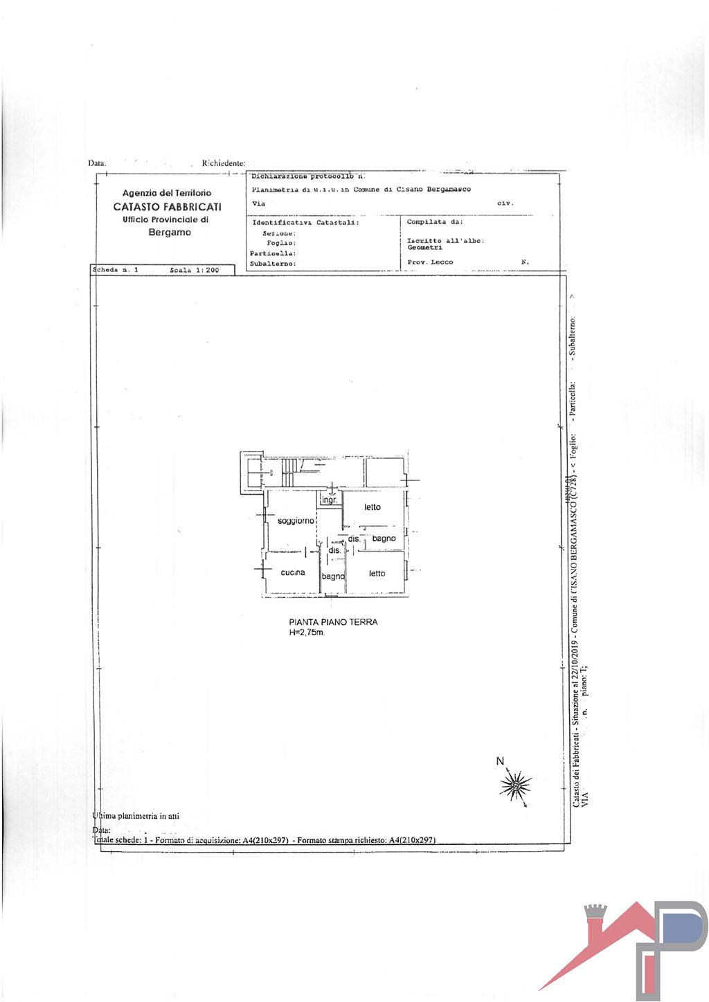 Immagine 10 di Appartamento in vendita  in Via Fantoni 11 a Cisano Bergamasco