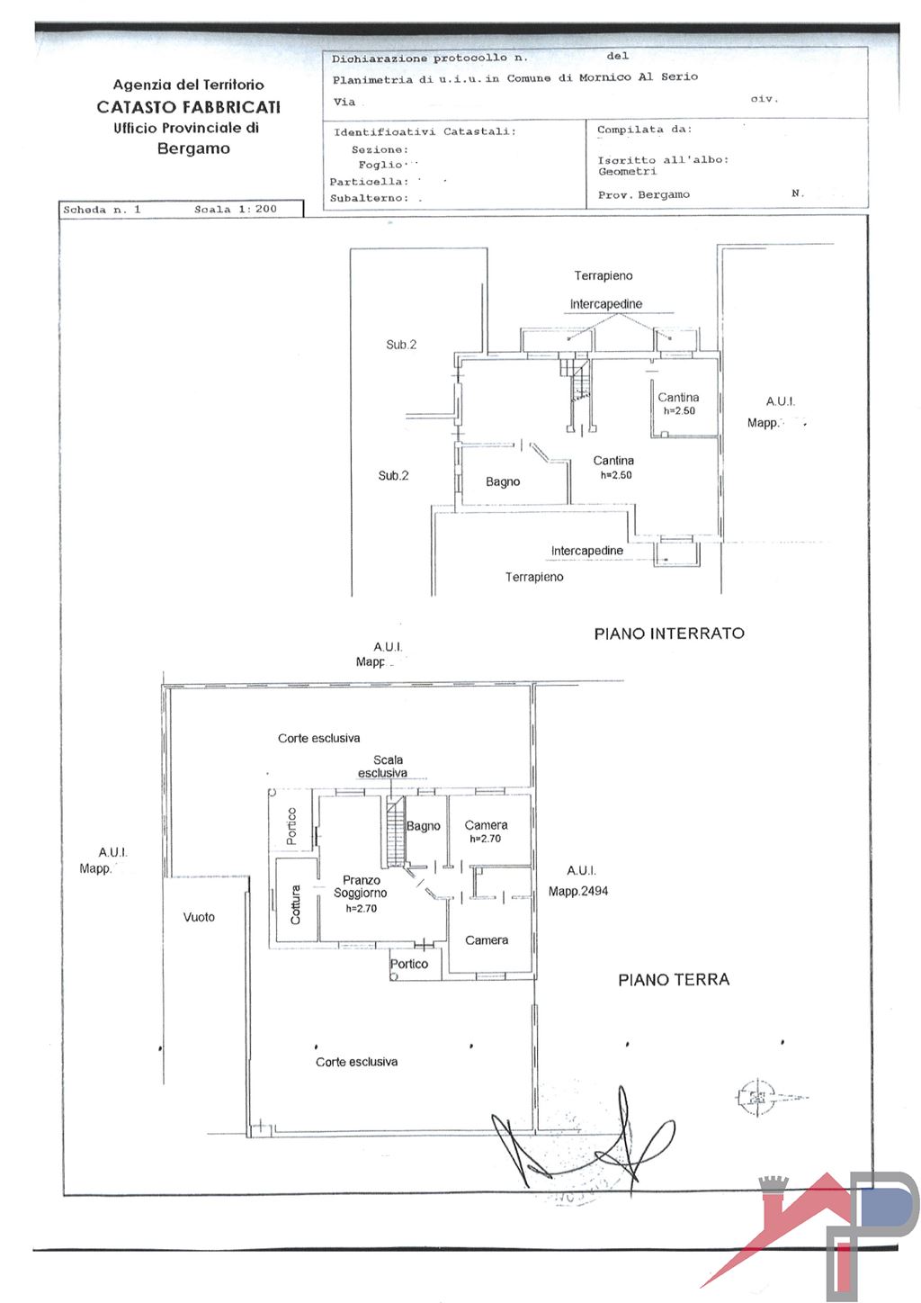 Immagine 10 di Casa bifamiliare in vendita  a Mornico Al Serio