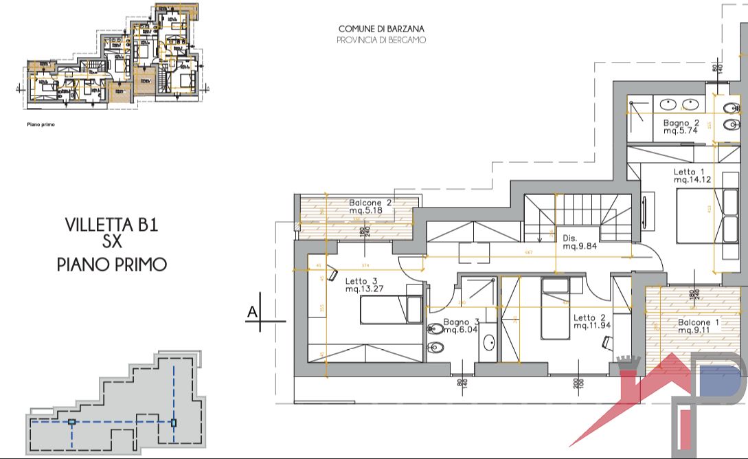 Immagine 7 di Casa bifamiliare in vendita  a Barzana