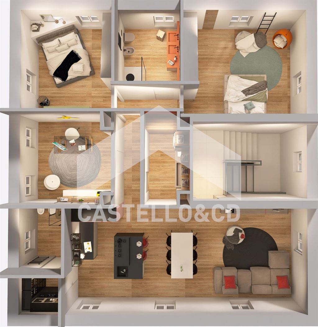 Immagine 10 di Attico in vendita  in viale zara a Brescia