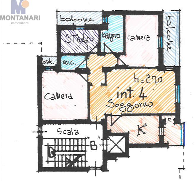 Immagine 10 di Appartamento in vendita  in Via Giovan Battista Cruciani a Foligno