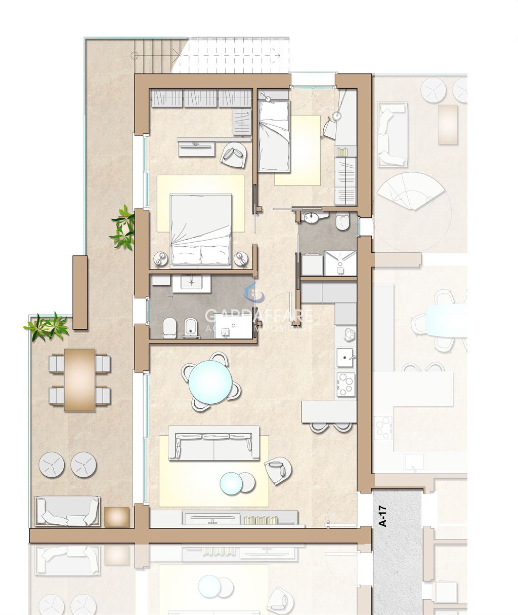 Immagine 8 di Attico in vendita  in Via San Zeno 217 a Desenzano Del Garda