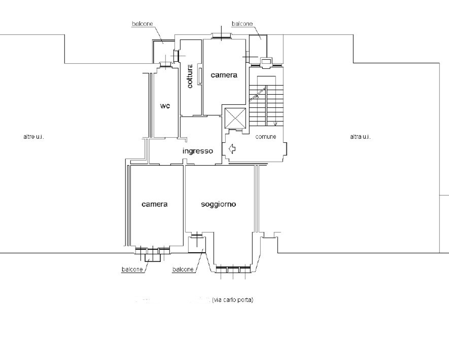 Immagine 10 di Appartamento in vendita  in Via Carlo Porta a Lecco