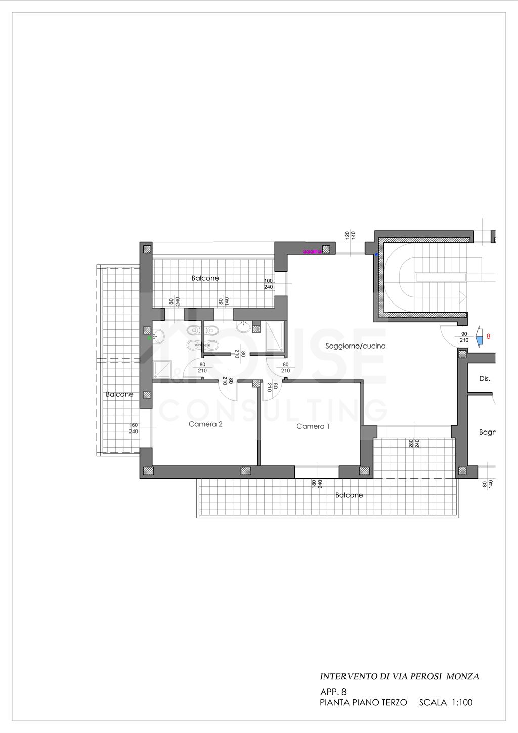 Immagine 10 di Appartamento in vendita  in Via Lorenzo Perosi 11 a Monza