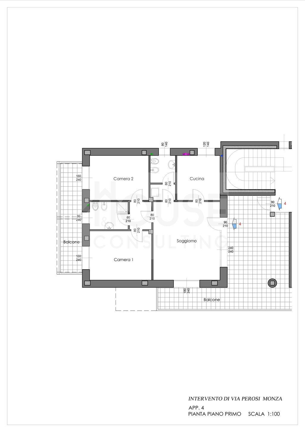 Immagine 10 di Appartamento in vendita  in Via Lorenzo Perosi 11 a Monza