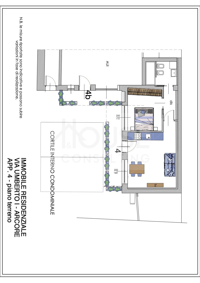 Immagine 5 di Appartamento in vendita  in via umberto i 40 a Arcore