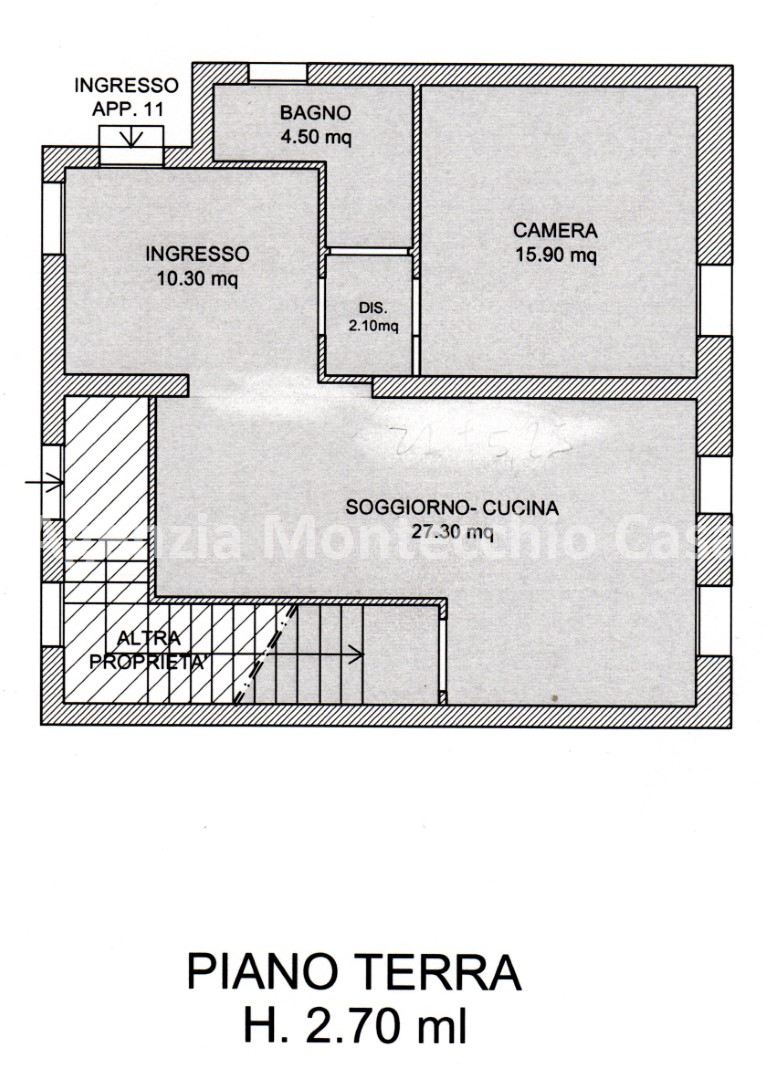 Immagine 4 di Appartamento in vendita  in Via Secondaria Levante a Mondaino
