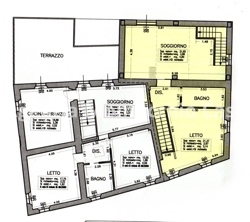 Immagine 3 di Casa semindipendente in vendita  in Strada di casale a Pesaro