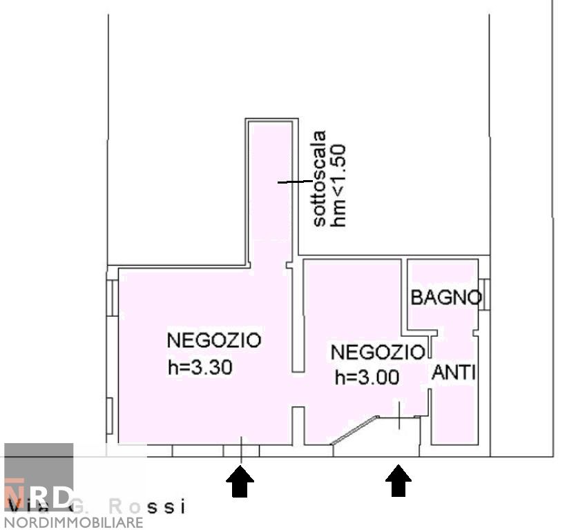 Immagine 10 di Negozio in vendita  in via Rossi 31/33 a Castelbelforte