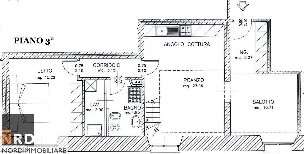 Immagine 3 di Appartamento in vendita  a Mantova