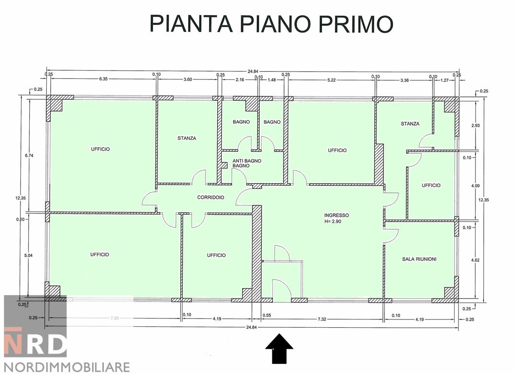 Immagine 11 di Ufficio in vendita  a Mantova