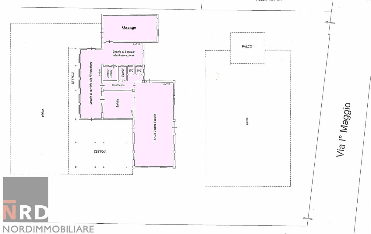 Immagine 2 di Locale commerciale in vendita  a Rodigo