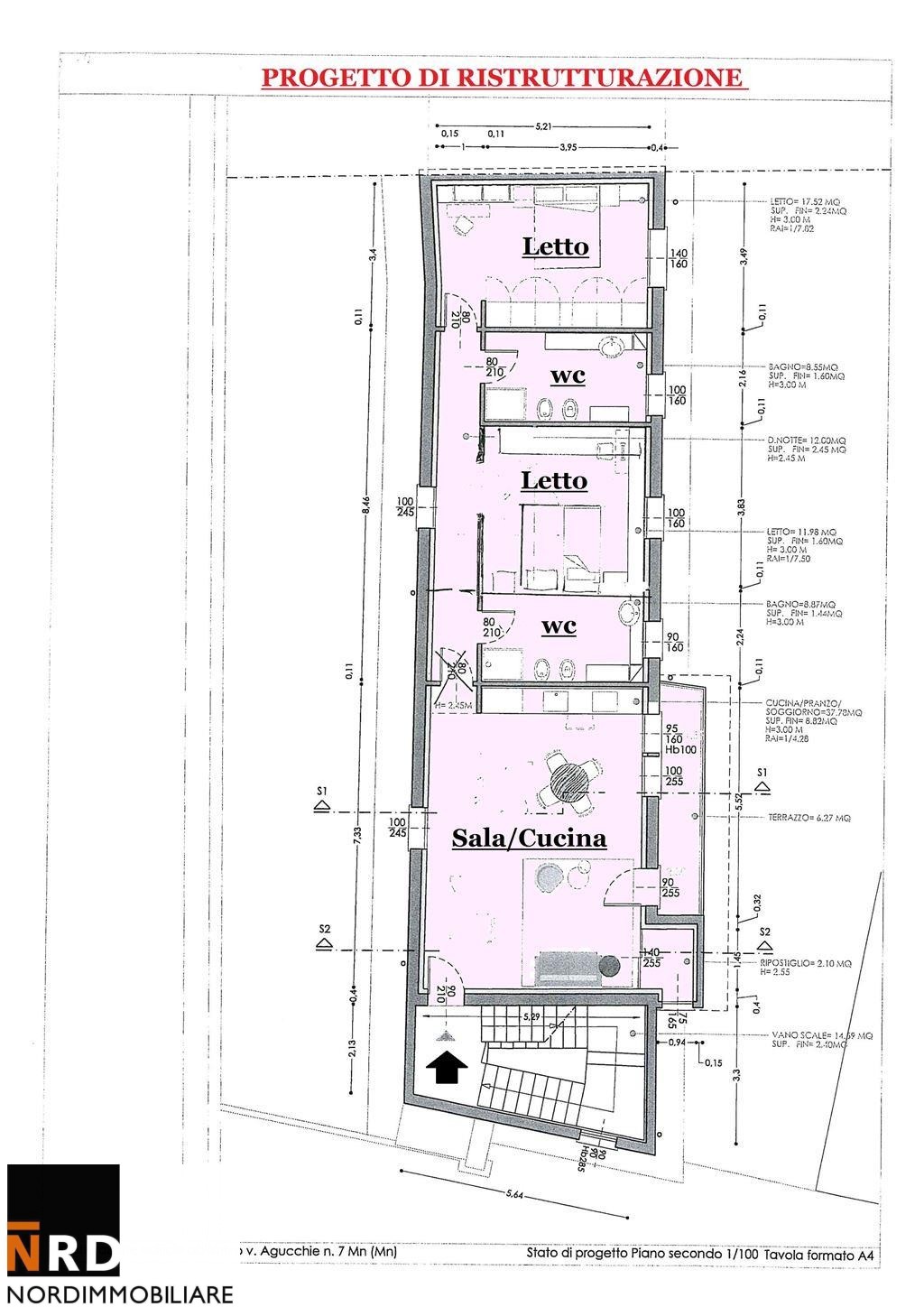 Immagine 10 di Appartamento in vendita  in Via Agucchie a Mantova