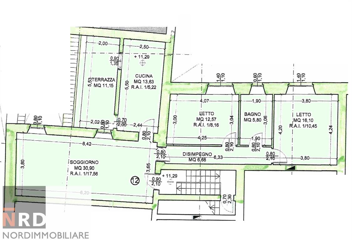 Immagine 11 di Appartamento in vendita  in Chiassi a Mantova