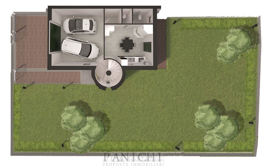 Immagine 10 di Villetta a schiera in vendita  in Via A.C.Tolomei a Asciano