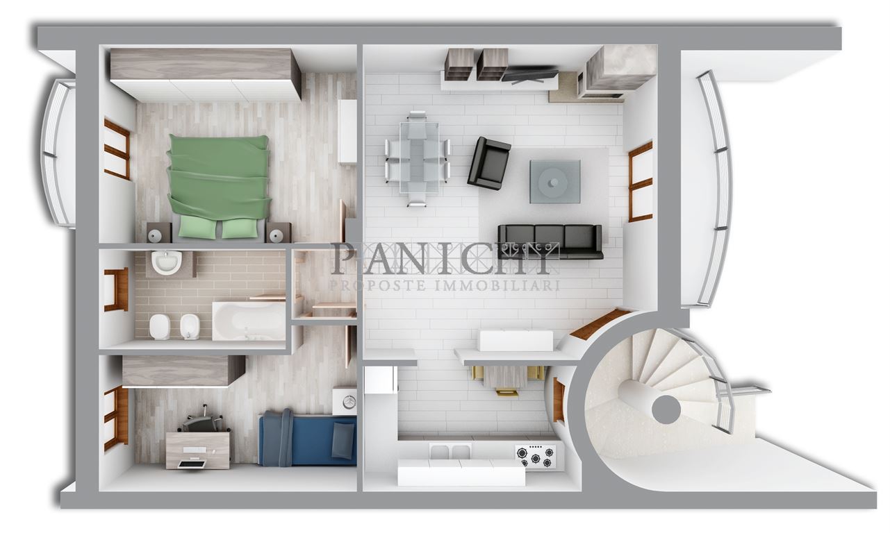 Immagine 8 di Appartamento in vendita  in Via A.C.Tolomei a Asciano