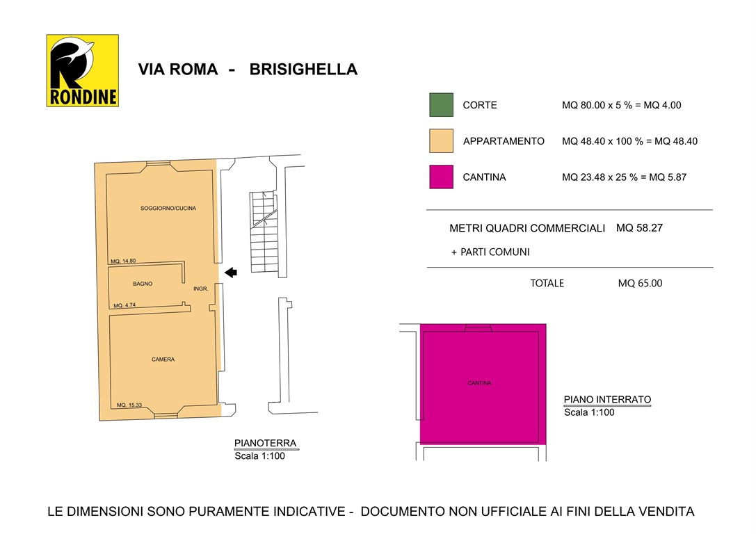 Immagine 3 di Appartamento in vendita  a Brisighella
