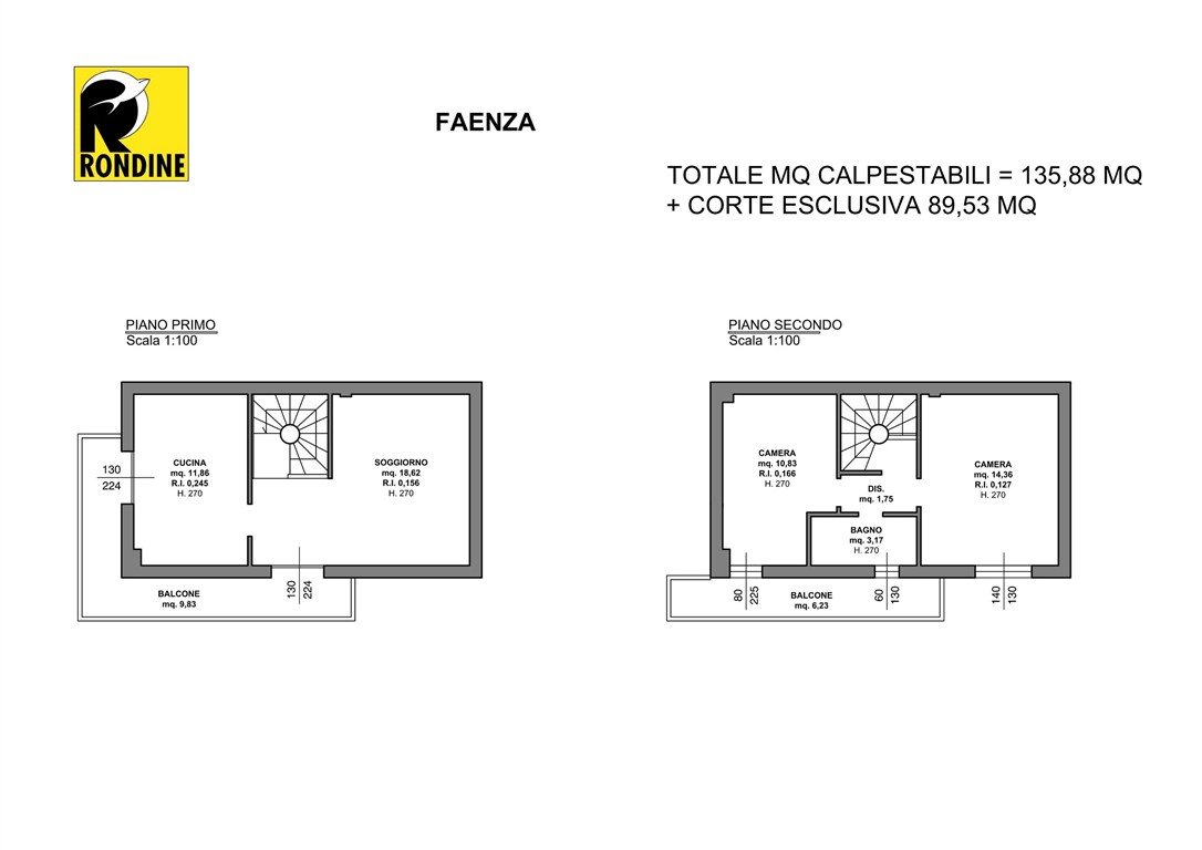 Immagine 11 di Villetta a schiera in vendita  a Faenza