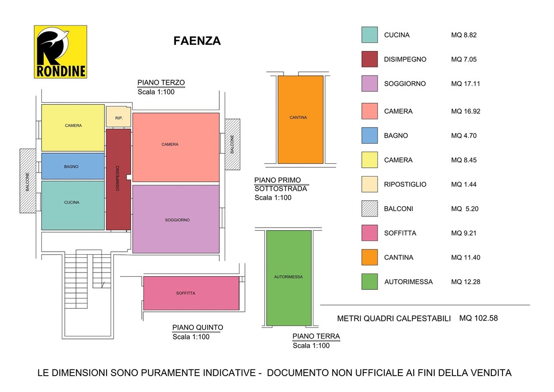 Immagine 10 di Appartamento in vendita  a Faenza