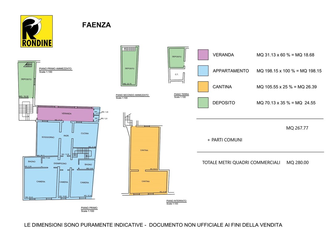 Immagine 10 di Appartamento in vendita  a Faenza