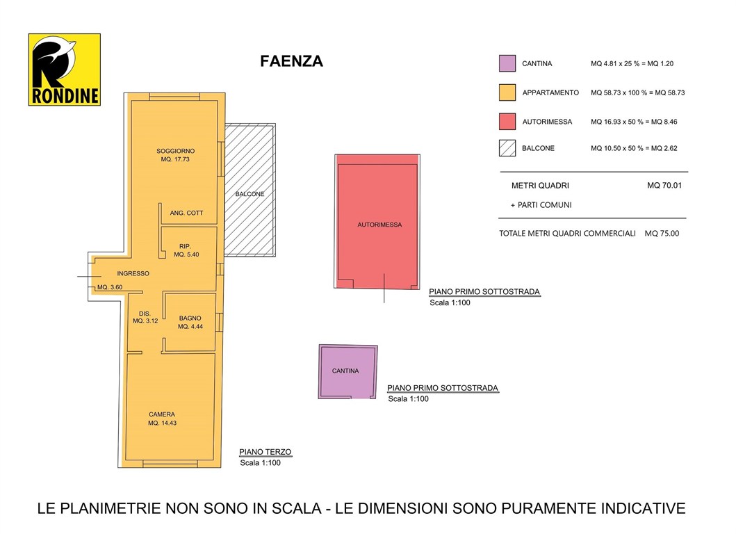 Immagine 10 di Appartamento in vendita  a Faenza
