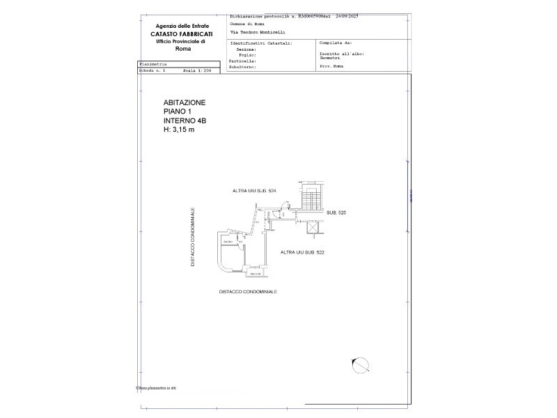 Immagine 7 di Appartamento in vendita  in Via Teodoro Monticelli a Roma