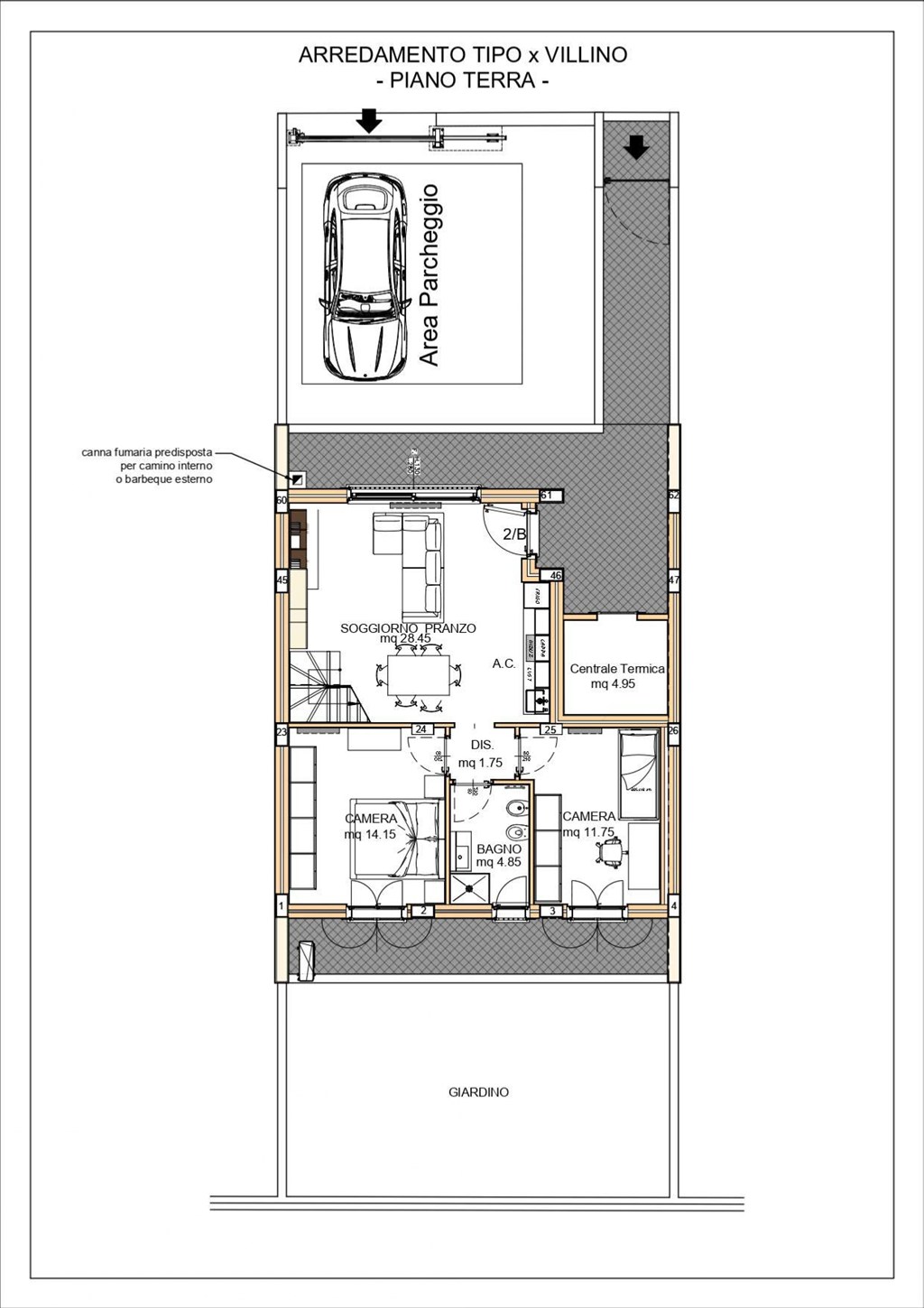 Immagine 10 di Villetta a schiera in vendita  in Via Gioberti a Fonte Nuova