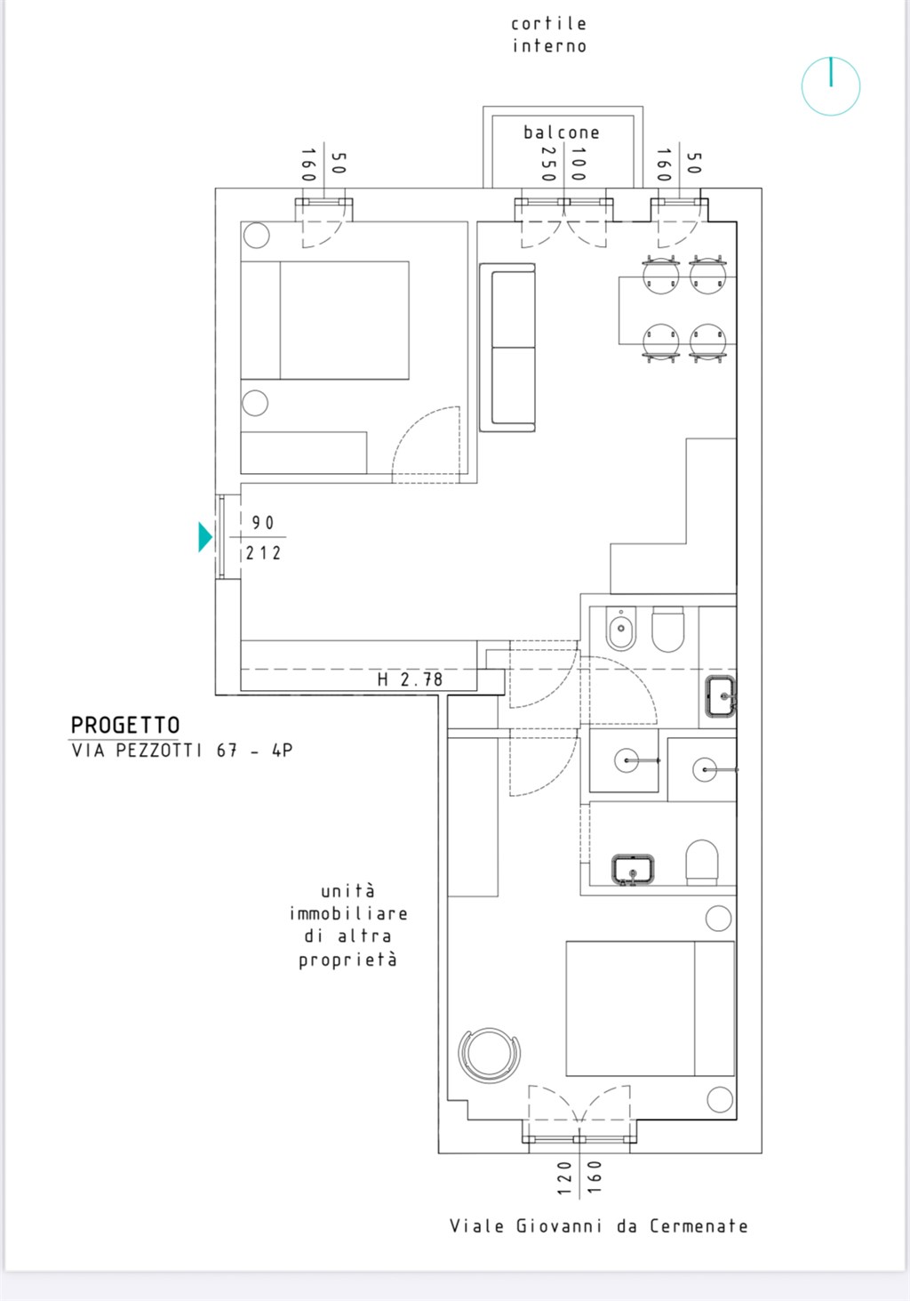 Immagine 8 di Appartamento in vendita  in Via pezzotti a Milano