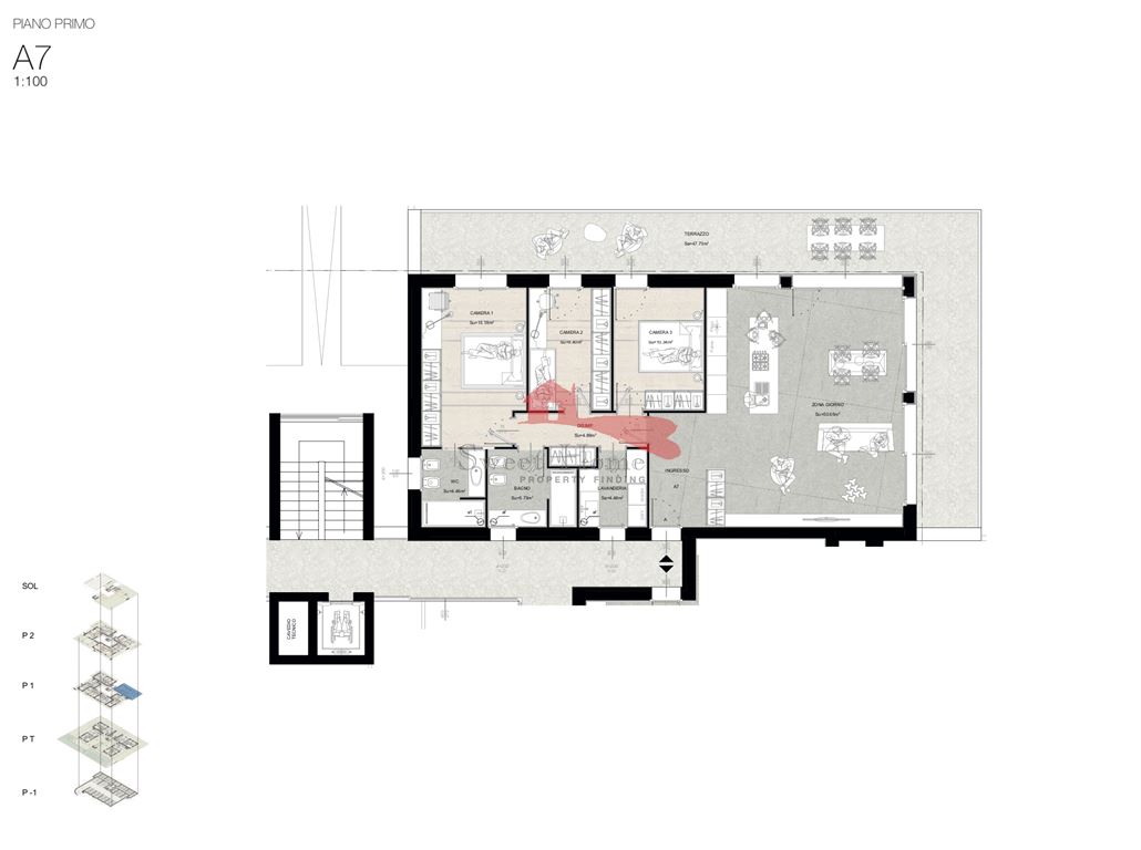 Immagine 7 di Appartamento in vendita  in VIA QUARTO a Udine