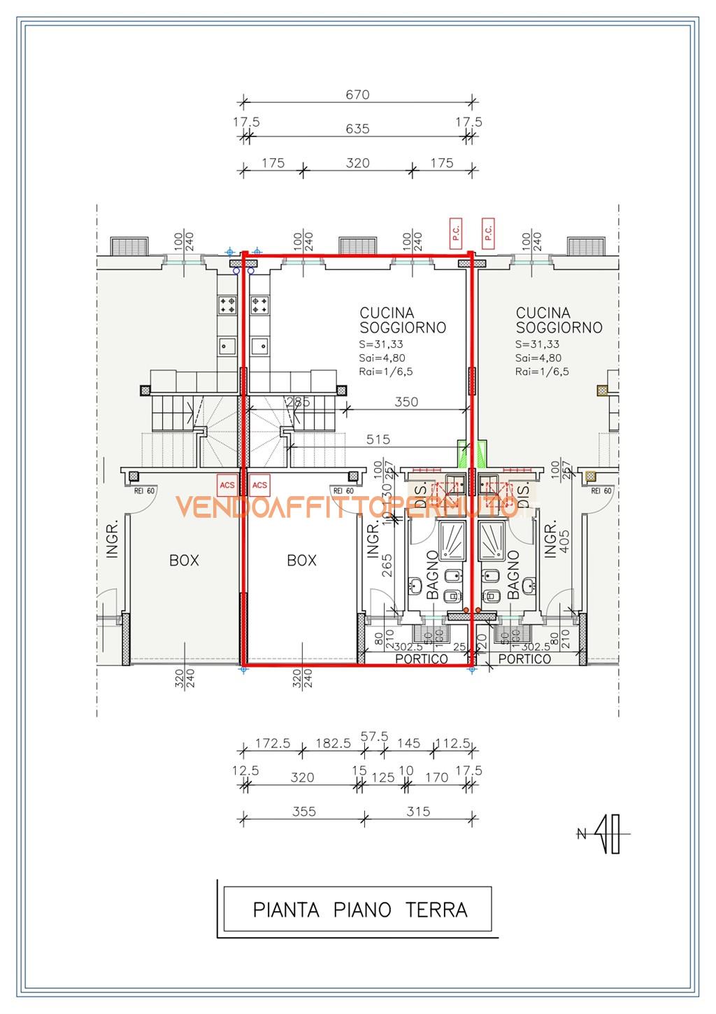 Immagine 11 di Villetta a schiera in vendita  in via della Vittoria 41 a Agnadello