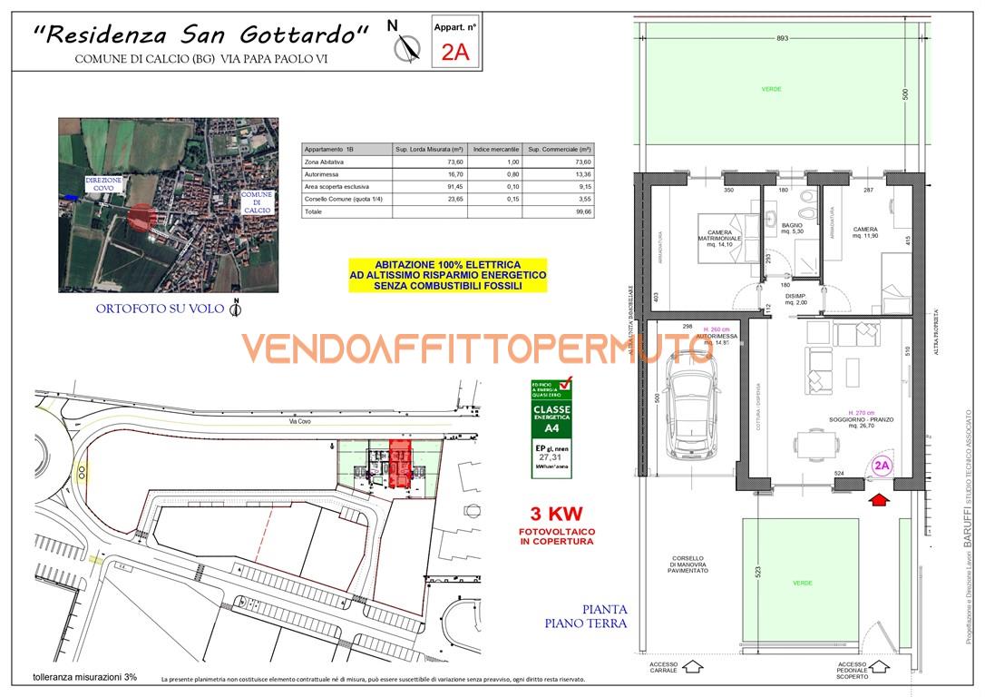 Immagine 2 di Appartamento in vendita  in Via Covo a Calcio