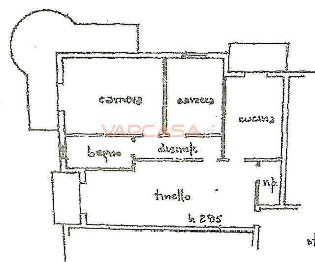 Immagine 7 di Appartamento in vendita  in VIA VERDI a Covo