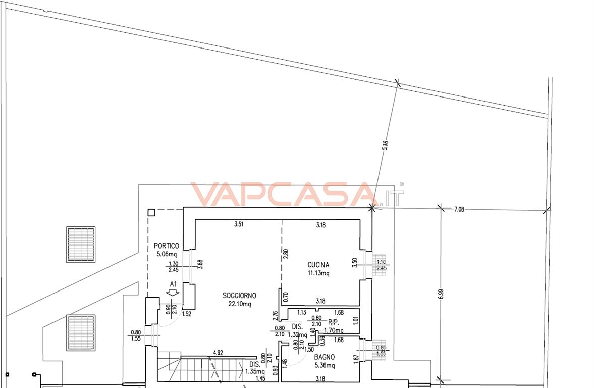 Immagine 12 di Villetta a schiera in vendita  in Via Monte Cervino a Castel Rozzone