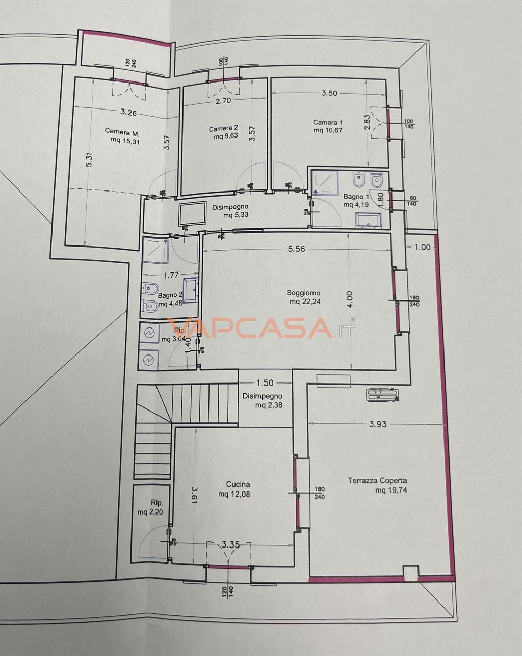 Immagine 10 di Appartamento in vendita  in VIA DELLE COSTELLAZIONI SNC a Romano Di Lombardia