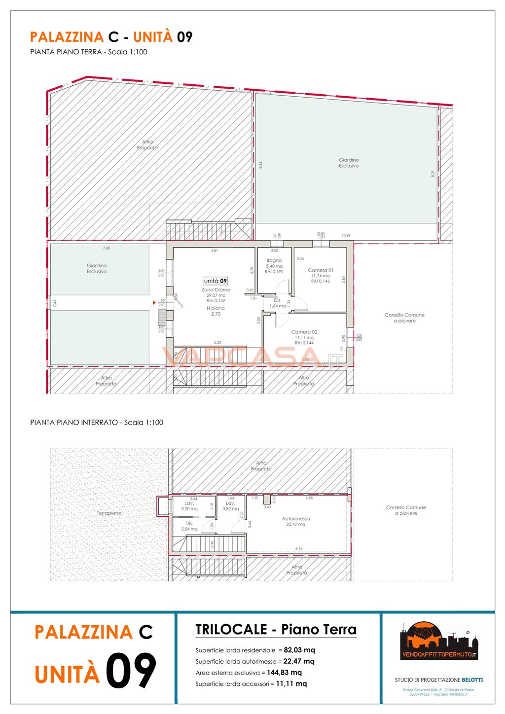 Immagine 10 di Appartamento in vendita  in VIA FRANCO BONARI SNC a Palazzolo Sull'oglio