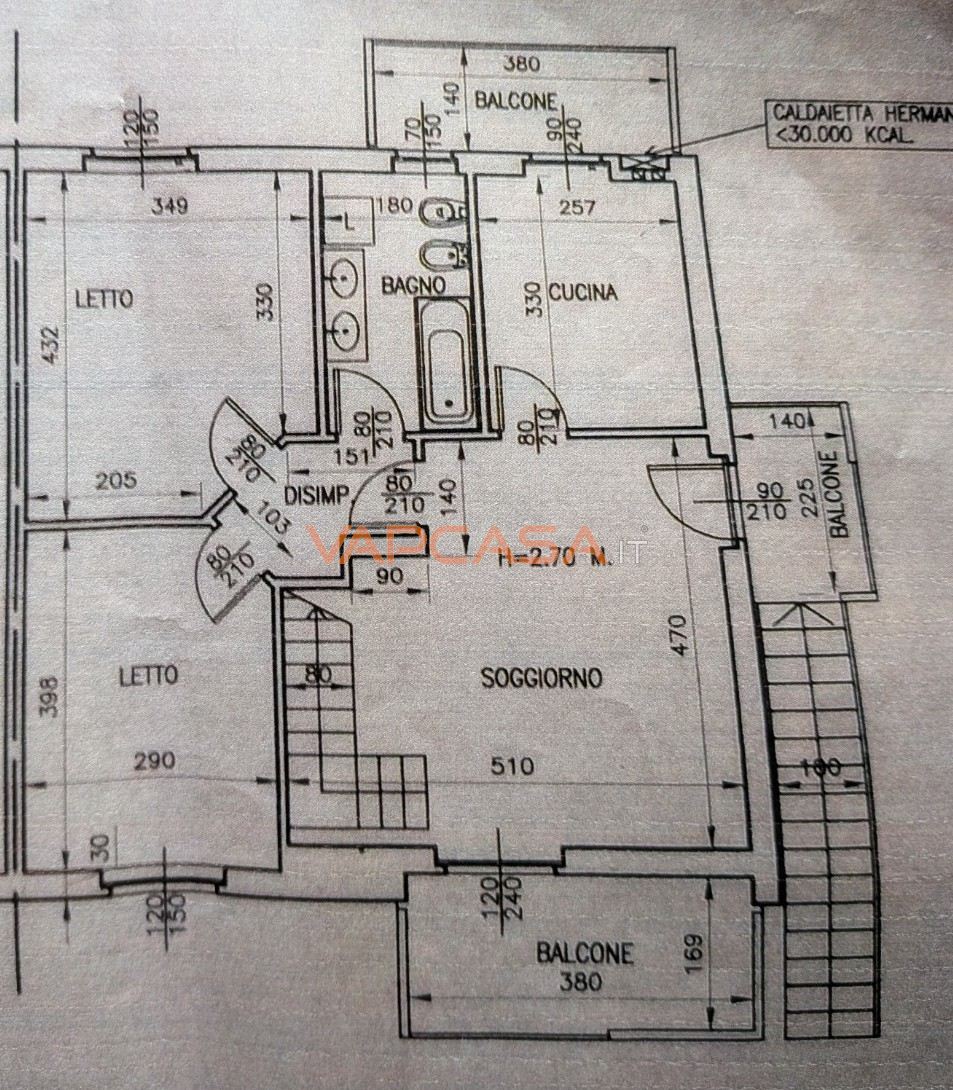 Immagine 10 di Appartamento in vendita  in via boltiere 29 a Ciserano