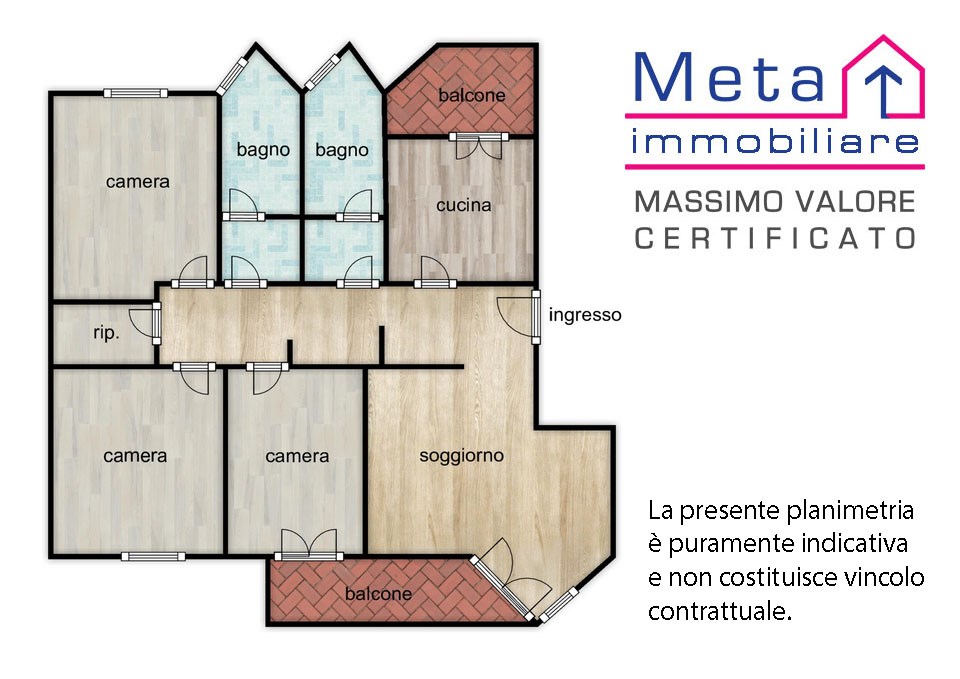 Immagine 10 di Appartamento in vendita  in via kennedy 12 a San Donato Milanese