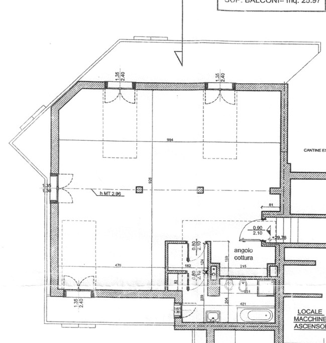 Immagine 10 di Attico in affitto  in via J. F. Kennedy 26 a San Donato Milanese