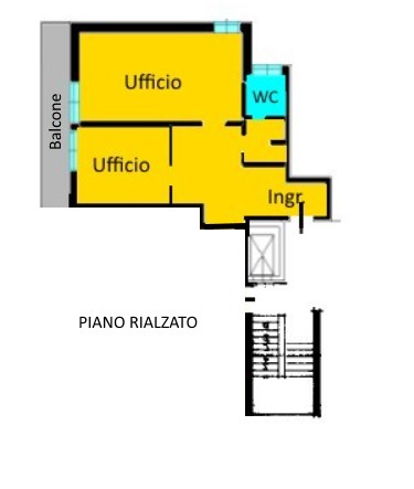 Immagine 2 di Ufficio in affitto  in Via Carlo Alberto 41 a Monza