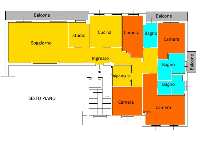 Immagine 10 di Appartamento in vendita  in Via Monte Bianco 16 a Monza