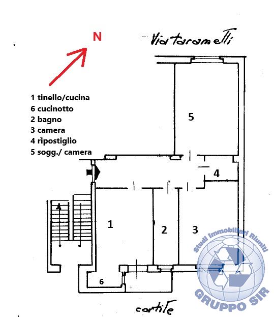 Immagine 6 di Appartamento in affitto  in via taramelli 66 a Milano