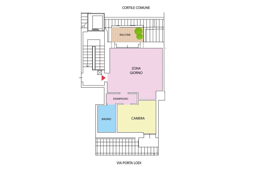 Immagine 10 di Mansarda in affitto  in Via Porta Lodi 5 a Monza