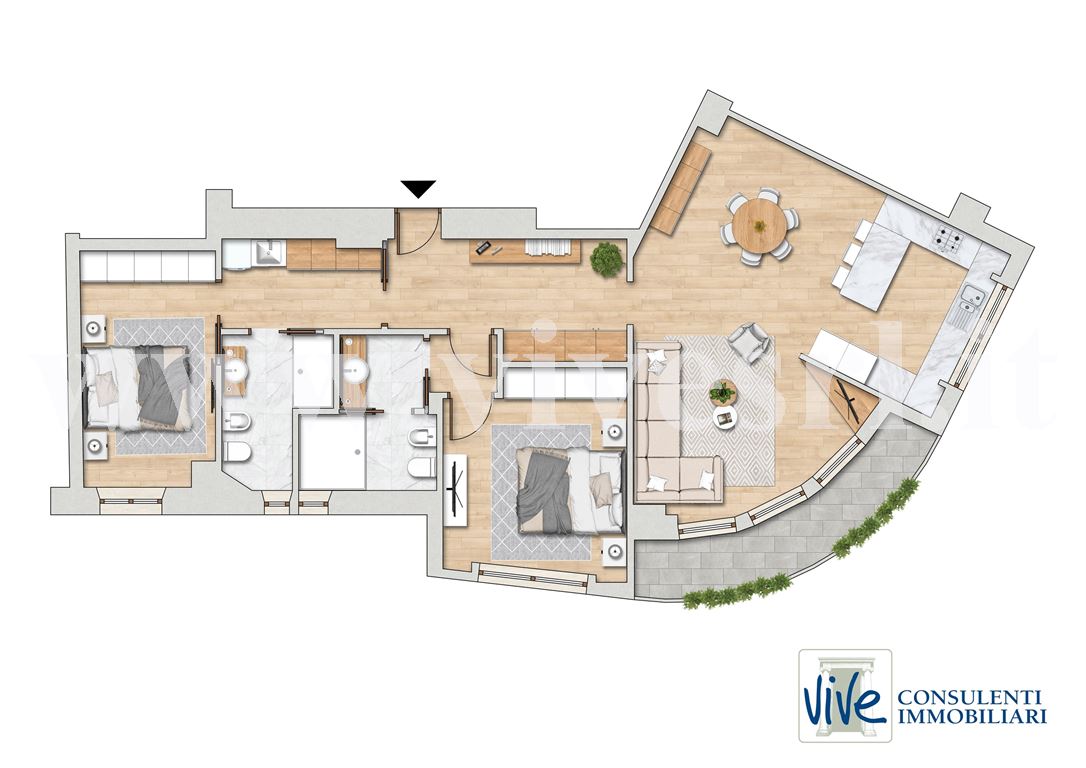 Immagine 11 di Appartamento in vendita  in Via Alfonso Lamarmora a Milano